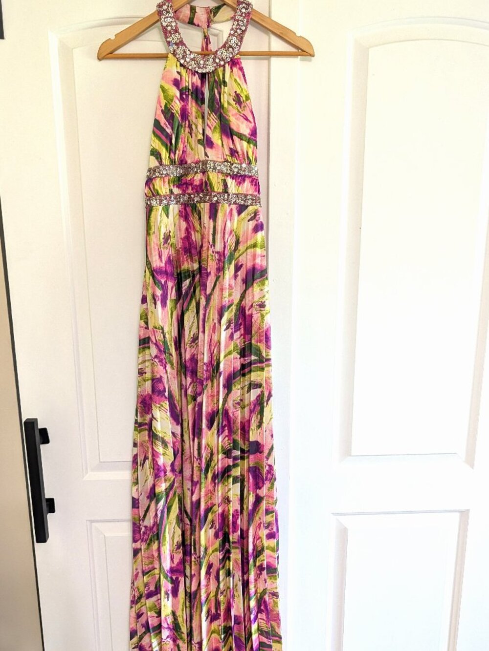 Multi Color Floral Maxi Dress XOXO Size 5/6